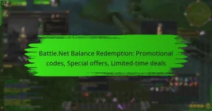 Battle.Net Balance Redemption: Promotional codes, Special offers, Limited-time deals