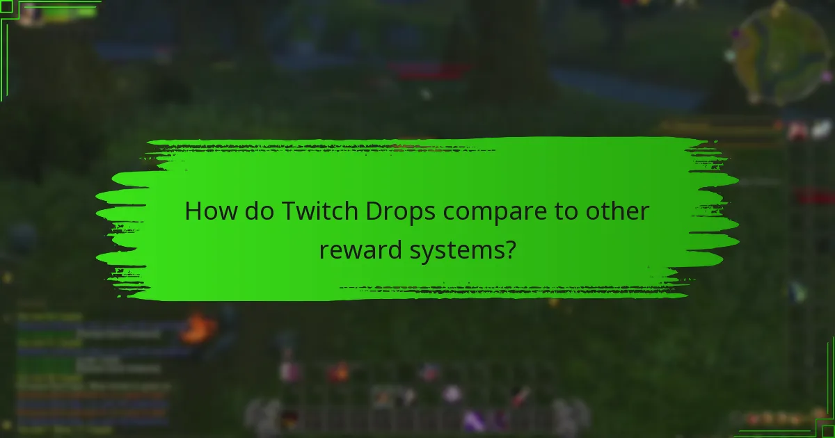 How do Twitch Drops compare to other reward systems?